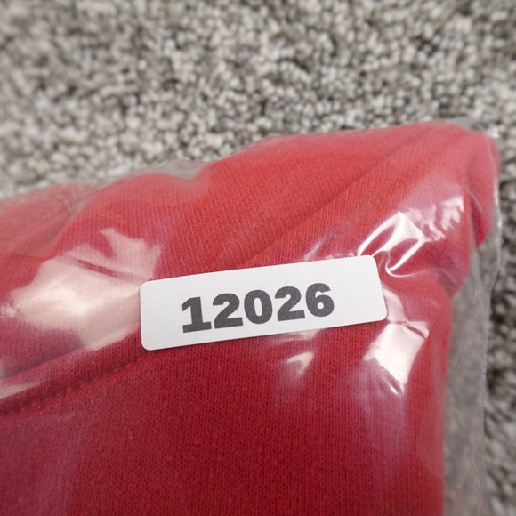 VTG Hollister Hoodie Womens L Red Pullover Sweater Sweatshirt Thermal Hood Y2K - Picture 14 of 14